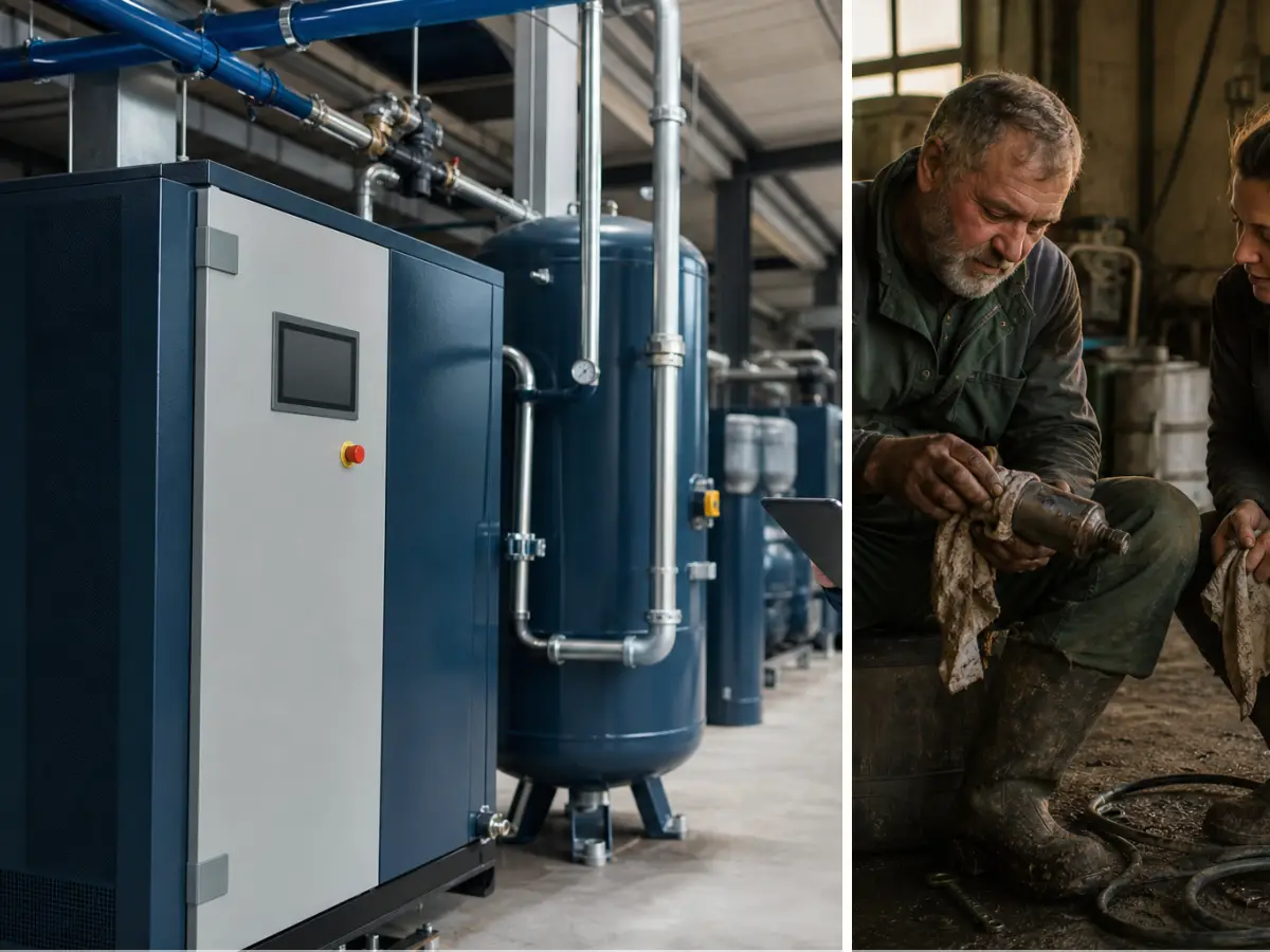 Praxisperspektive für Kompressor für Holzwerkstatt