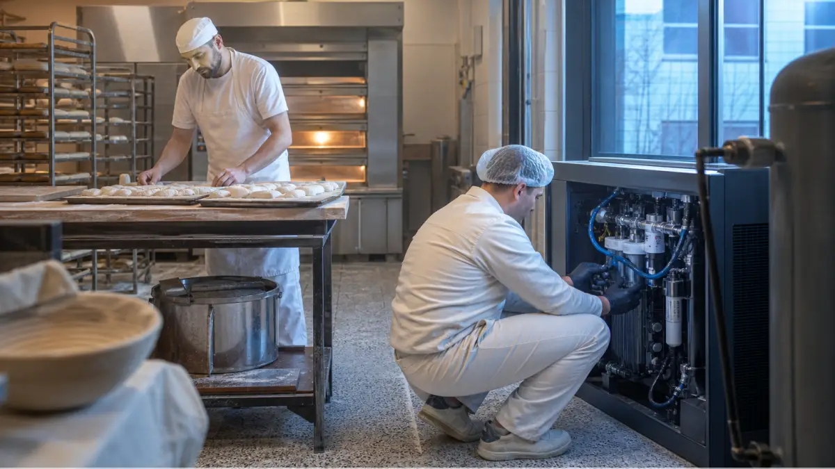 Druckluft-Qualitätsklassen im realen Einsatz – redaktionelles Symbolbild