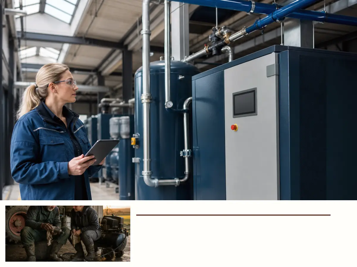 Technische Planung für Kompressor 500 Liter 400 V