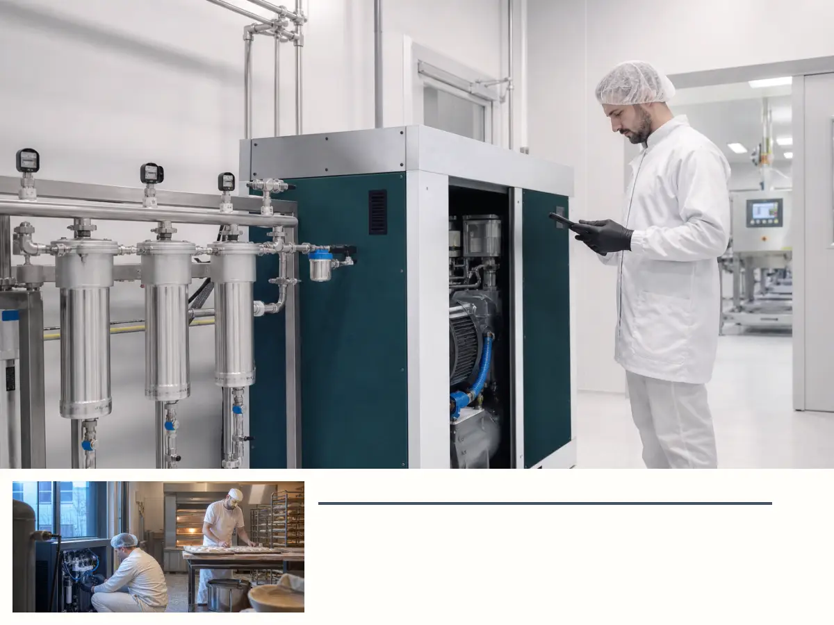 Technische Planung für Schraubenkompressor 10 bar